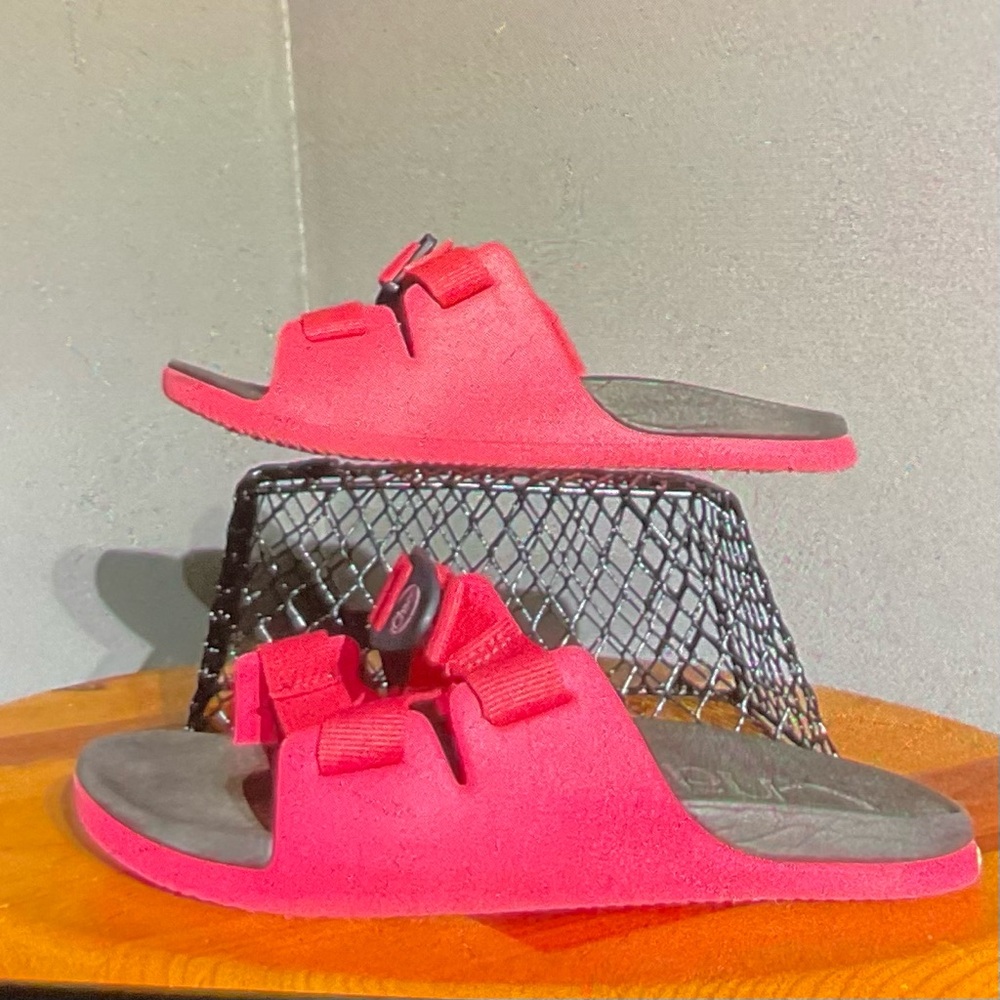 Chaco Bright pink Slide Sandals with Adjustable Buckles